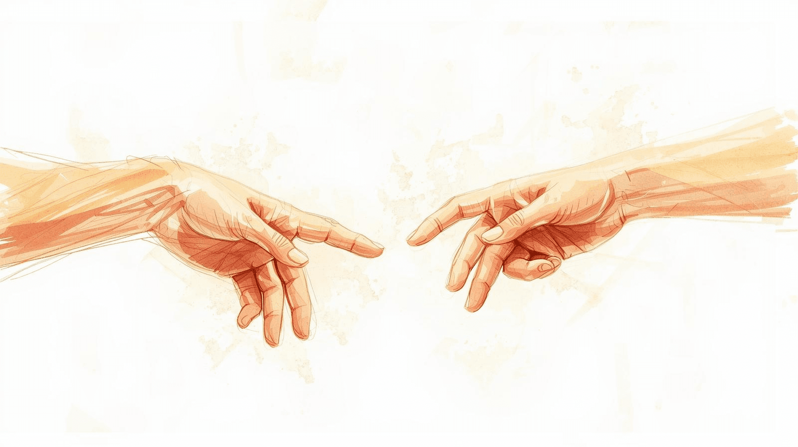 Illustration of two people building trust through small, consistent actions
